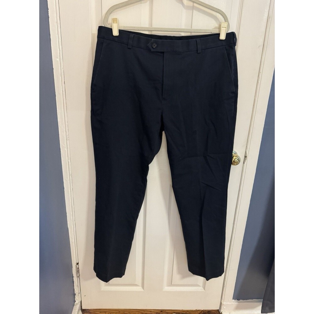 Brooks Brothers Milano Pants Mens 38x30 Blue Lightweight Advantage Chino Stretch